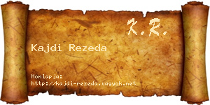 Kajdi Rezeda névjegykártya